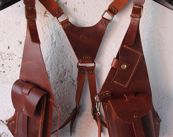 Leather Holster Bag handmade for women for men