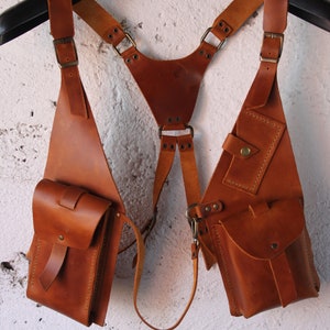 Bolso de piel tipo funda hecho a mano para mujer y hombre