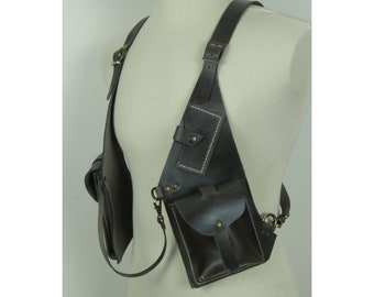 Bolso de funda de cuero, bolso utilitario de hombro, bolso de viaje, bolso de festival