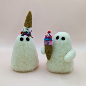 Ice Cream Cone Ghosts Spooky Summer Decorations Summer Ghosts image 1