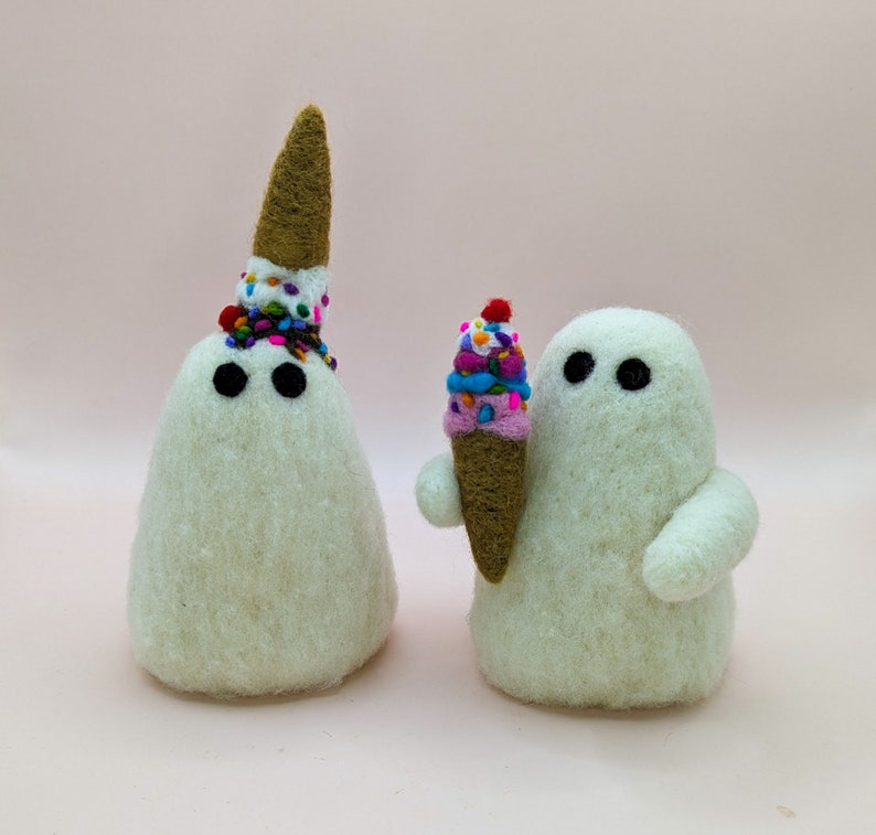 Ice Cream Cone Ghosts Spooky Summer Decorations Summer Ghosts image 1