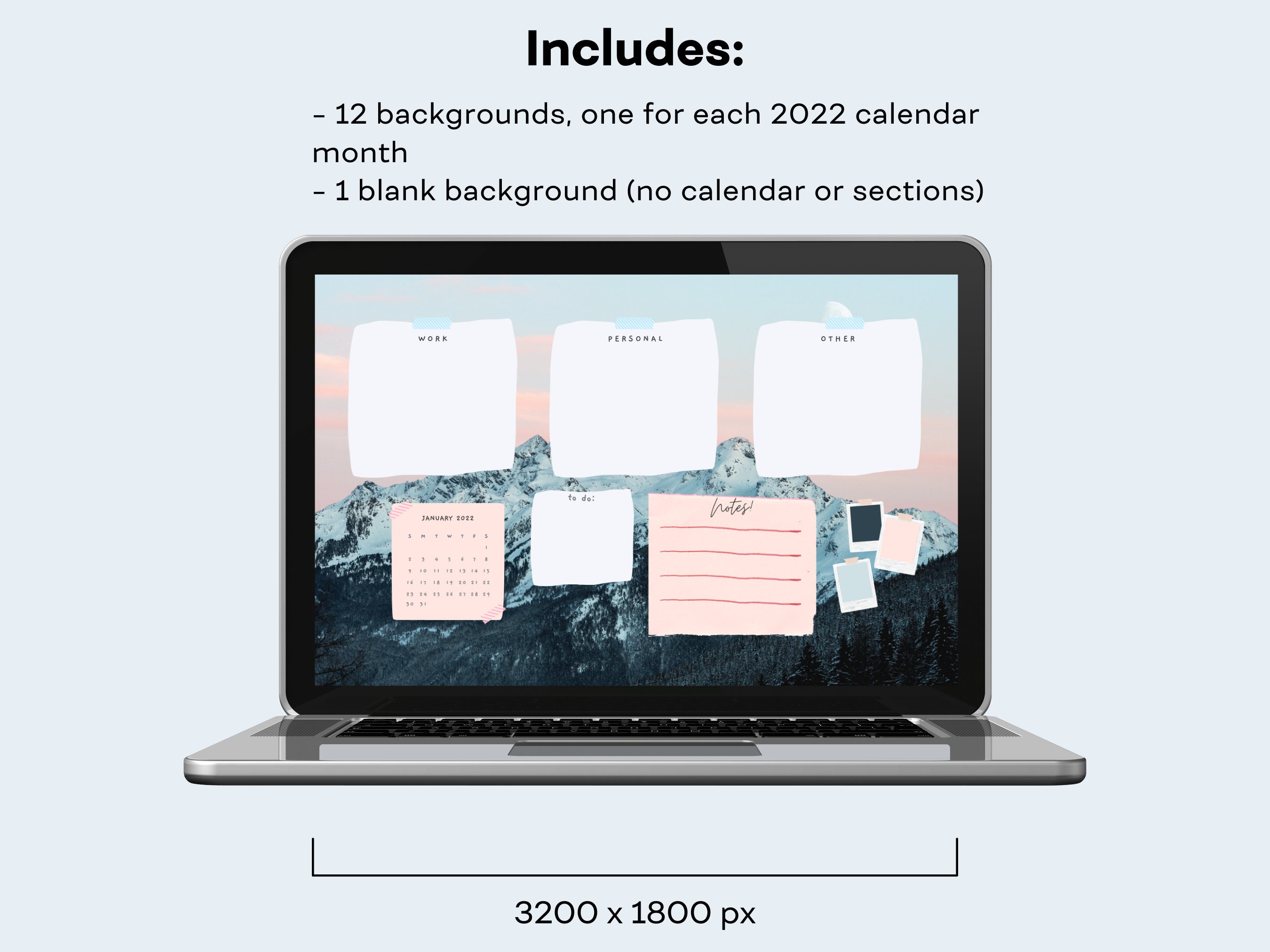 Desktop Wallpaper Organizer 2022 Calendar Year Winter Etsy desktop-wallpaper-organizer-2022-calendar-year-winter-etsy