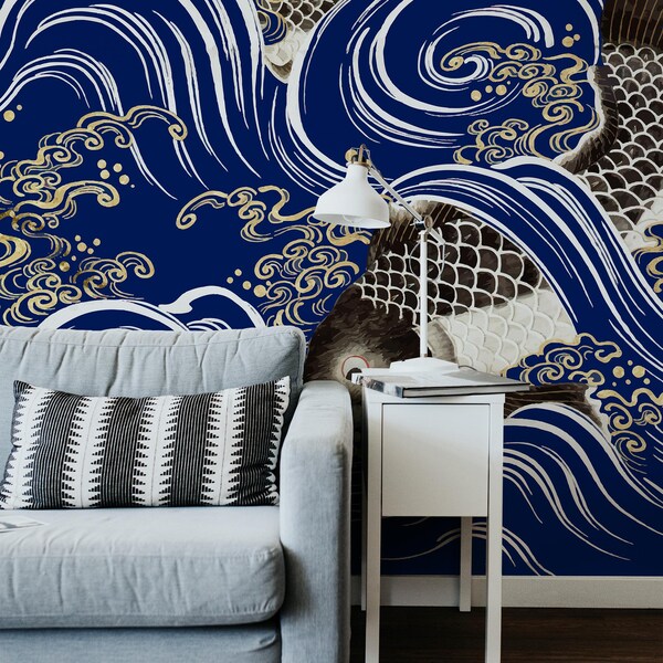 Japanese Peel off Wall Art Etsy