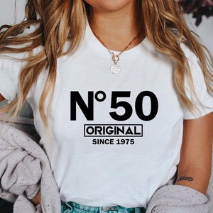 50th Birthday Shirt, 50th Birthday Tshirt, 50th Birthday Shirt Woman, Fiftieth Shirt, Custom No. Year Birthday Shirts, 50th Group Shirts