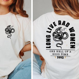Long Live Rad Women Tee, Trendy Aesthetic Boho Comfort Colors®  Tee, Feminist Girl Power Shirt,  Vote For Women, Feminist Gift Shirt