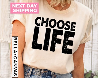 Choose Life Adults T-shirt, Inspired by Wham, Fancy Dress T-shirt, Motivational Tee, Inspirational Shirt, Christian shirt, Pro life