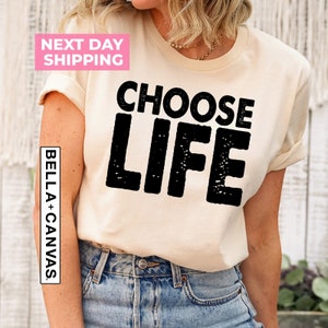 Choose Life Adults T-shirt, Inspired by Wham, Fancy Dress T-shirt, Motivational Tee, Inspirational Shirt, Christian shirt, Pro life