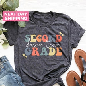 Wildflowers Second Grade Teacher Shirt, 2nd Grade T-Shirt, Second Grade TShirt, Teacher Team Shirts, 2nd Grade Teacher Shirt, Elementary Tee