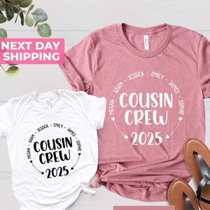 Custom Cousin Crew Shirt, Family Cousin Gifts, Holiday Shirt, Family Trip Shirt, Cousins T shirts, Matching Cousin Shirt, Vacation Shirt