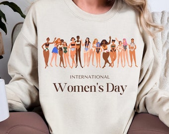 Women's Day Sweatshirt, 8th March Women's Day, Powerful Women's Sweatshirt, Women's Day Hoodie, Women's Day Gift, The Female Sweatshirt