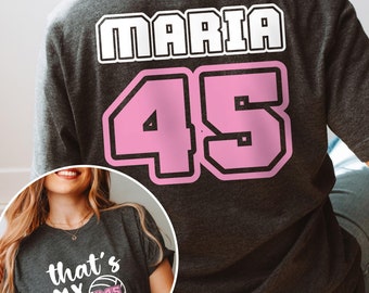 Custom Volleyball Team Shirt, Senior Volleyball Mom Shirt, Senior Night Gift for Girl, Volleyball Senior Night Tee, Volleyball Player Gift