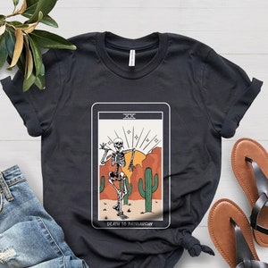 Death of Patriarchy Feminist Tarot Card Shirt, Halloween Shirt, Skeleton Shirt, Mystical Shirt, Smash the Patriarchy, Feminist Shirt