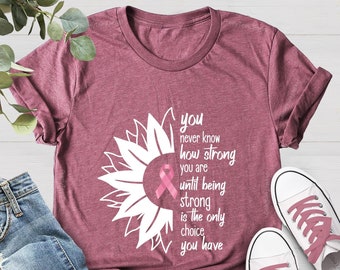 Breast Cancer Awareness Shirt, Cancer Support, Breast Cancer Support Shirt, Breast Cancer Shirt, Breast Cancer Awareness Month, Cancer Tee