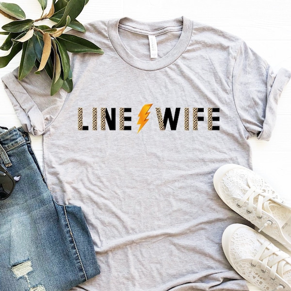 Line Wife Tshirt, Line Wife Leopard Print, Electricians Spouse, Life Of Lineman, Line Wife, Life Of Lineman