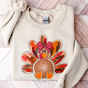Sweatshirt Thanksgiving Turkije, Turkije-shirt, familietrui, Thanksgiving-shirt, Thanksgiving-trui vrouwen, herfstsweater
