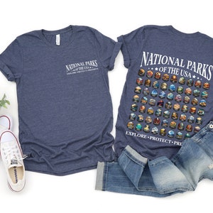 Adventure Hiking Camping Shirt For Women - National Parks Graphic Tee Outdoor Top