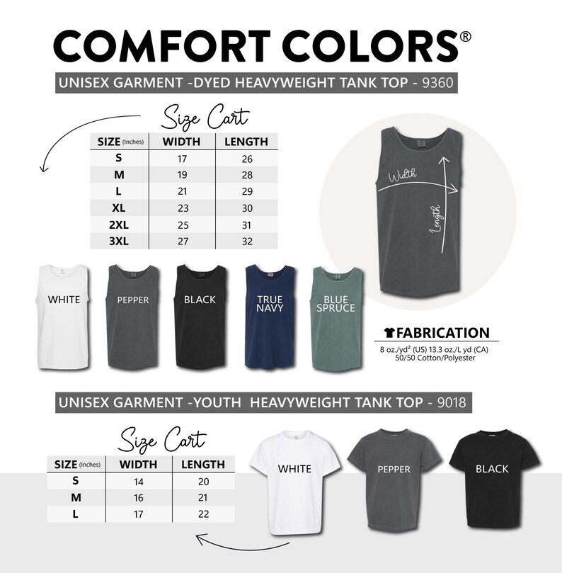 The image is a collage of various colored t-shirts, each with different sizes and colors, including a white, black, and gray t-shirt.