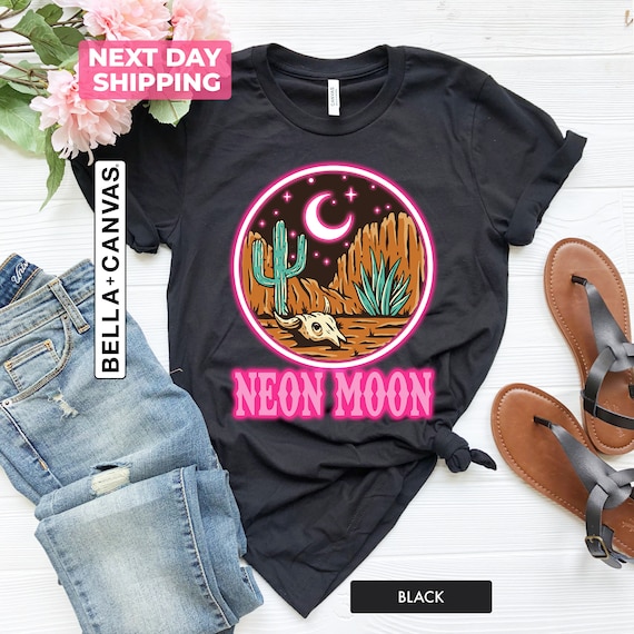 Pink Neon Moon Tee Pink Neon Moon Tee