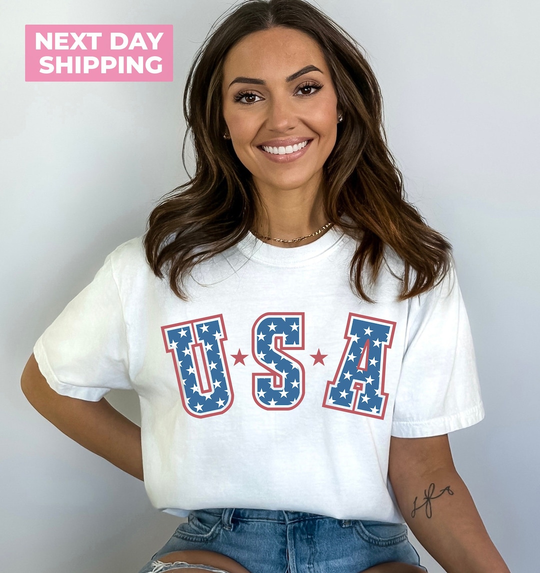 USA Star 4th of July America Graphic T Shirts