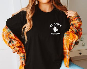 Spooky Season Shirt, Cute Halloween Tshirt, Cute and Scary, Retro Halloween Comfort Colors® Shirt,  Witch Shirt, Retro Fall Shirt
