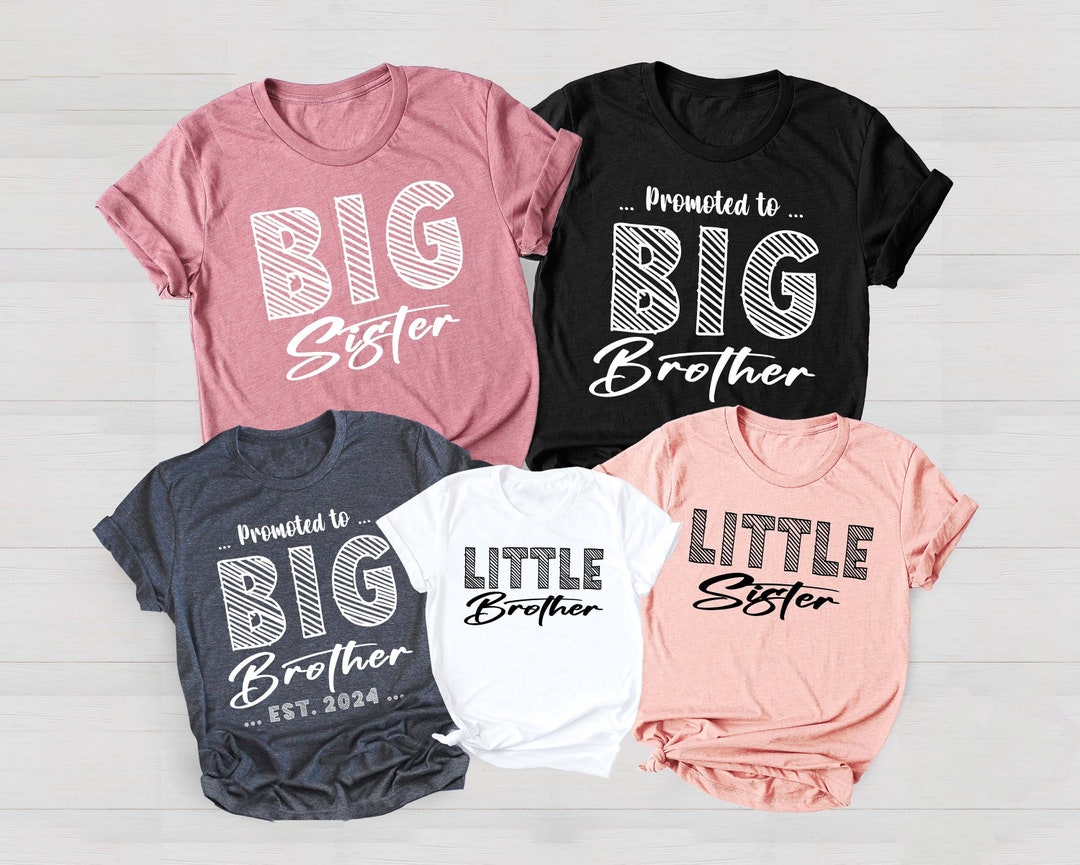 Custom Big Brother Big Sister Tshirts, Little Sister, Matching — free download