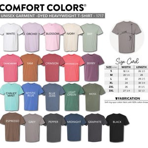 The image is a collage of various t-shirt designs in different colors, including white, pink, orange, green, blue, and black.