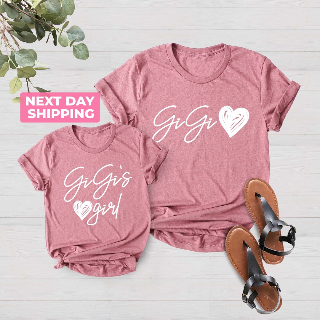 Gigi's Girl Shirt Gigi's Boy New Gigi Gift - Etsy