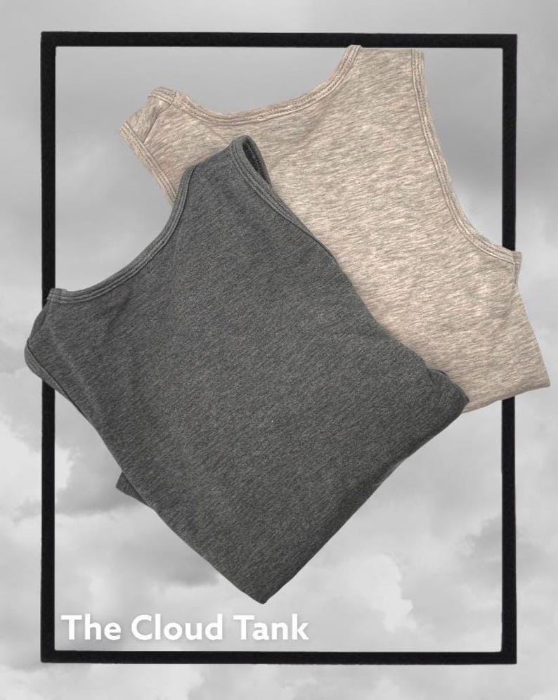 Camiseta de tirantes French Terry Racerback: Ropa de estar por casa suave de Tencel imagen 5