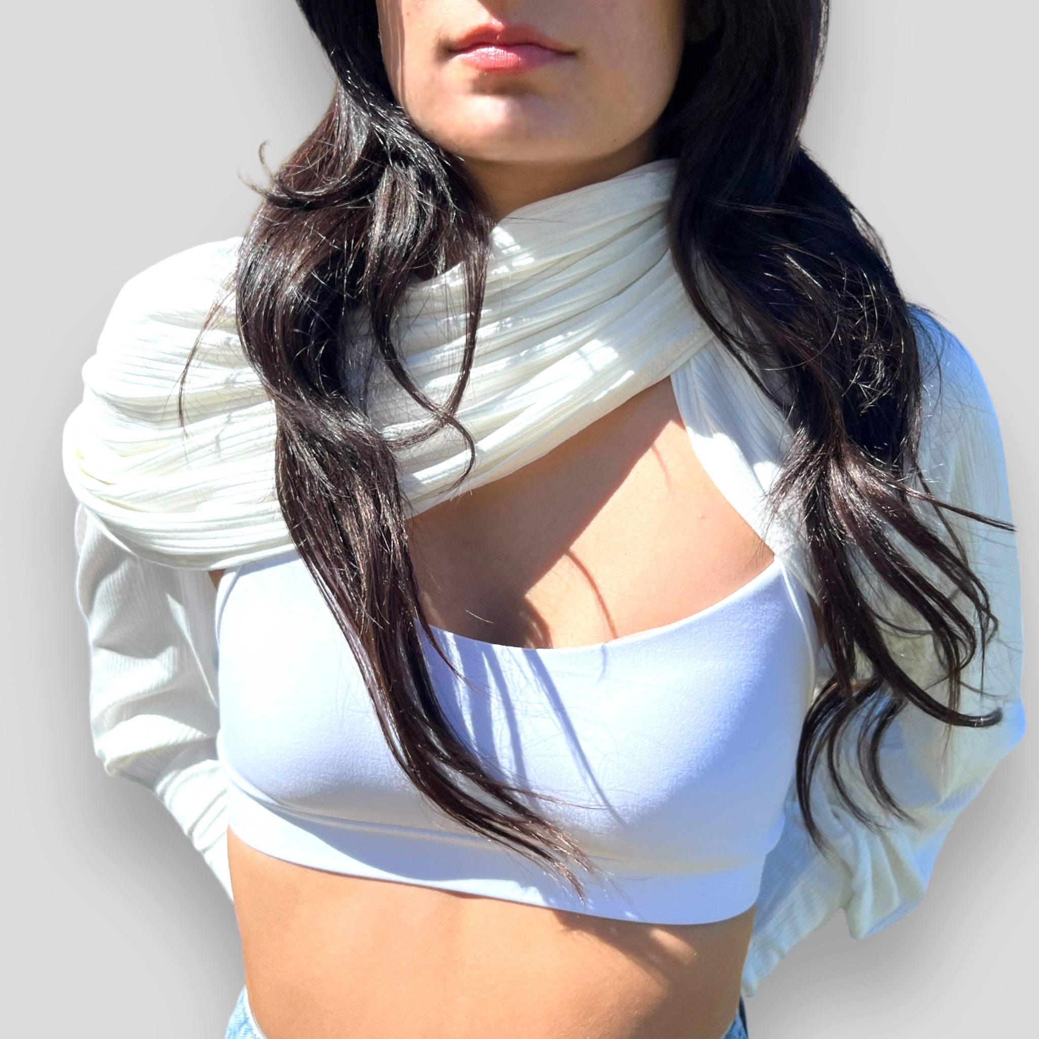 shrug shawl with sleeves