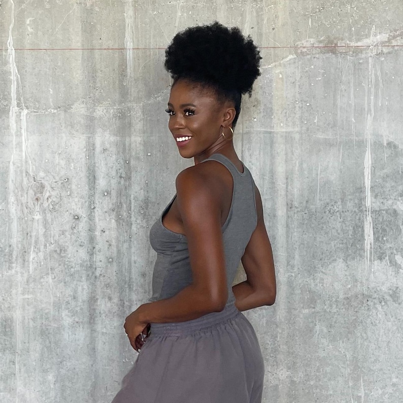 Camiseta de tirantes French Terry Racerback: Ropa de estar por casa suave de Tencel imagen 3