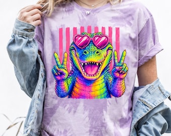 Rainbow Alligator T-shirt Design (Digital Download)