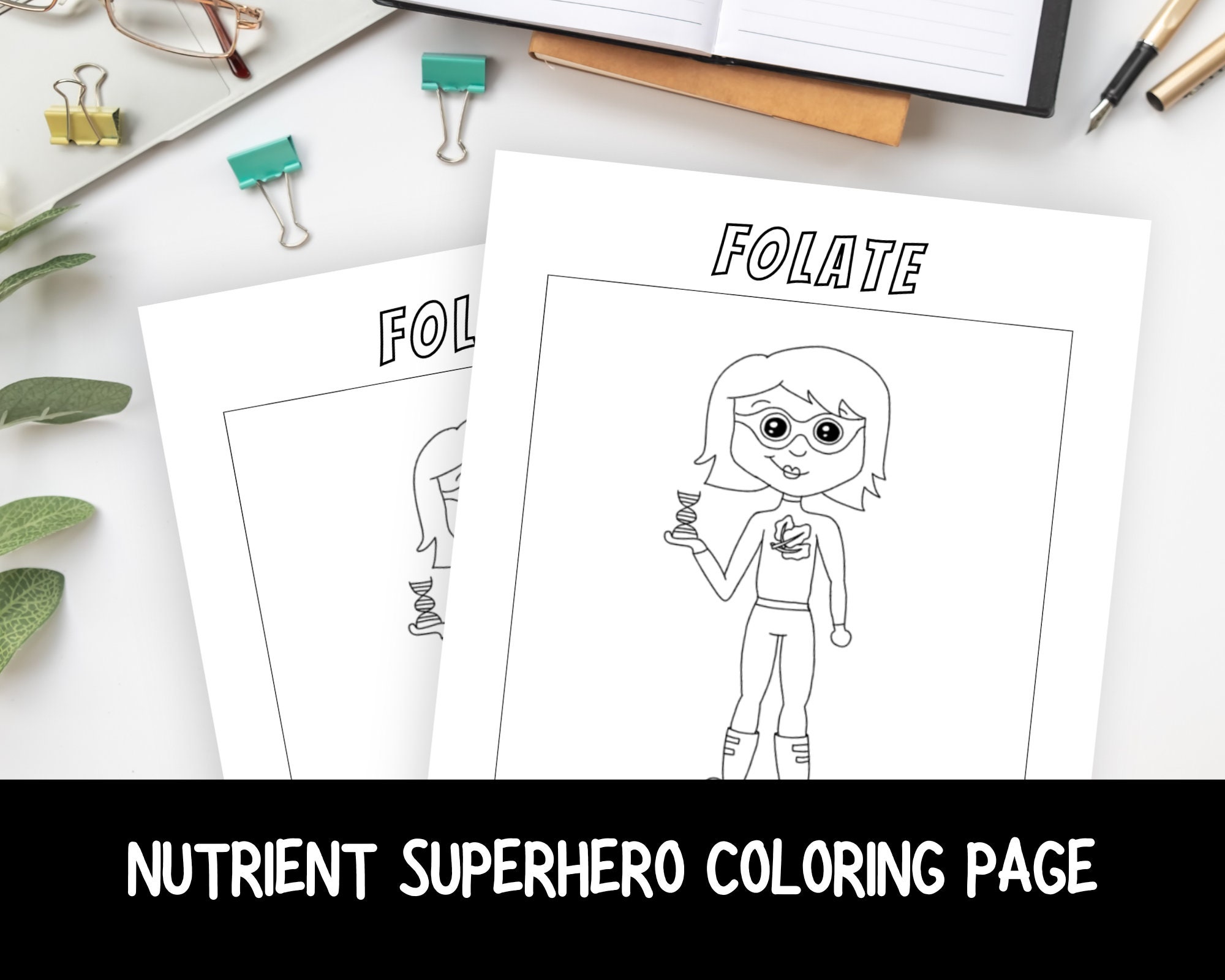Cute Educational Nutrition Coloring Page for Kids Hand-illustrated ...