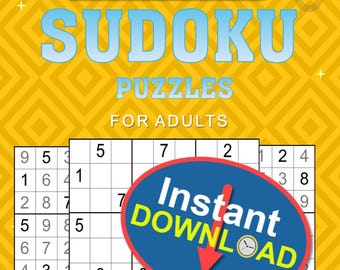 Paquete de libros de sudokus: 520 rompecabezas imprimibles (fácil, medio, difícil, extremo y mixto) / Descarga instantánea / Juegos mentales digitales para adultos