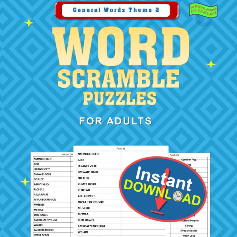Scramble Words Game Toy Etsy Scramble Words Game Toy Etsy