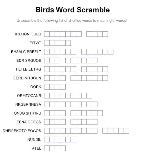 Downloadable printable word scramble #3 adult puzzle book: 100+ ...