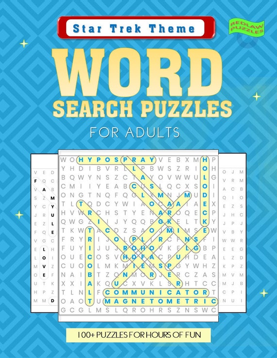 Star Trek Printable Downloadable Wordsearch Puzzle : 100 | Etsy