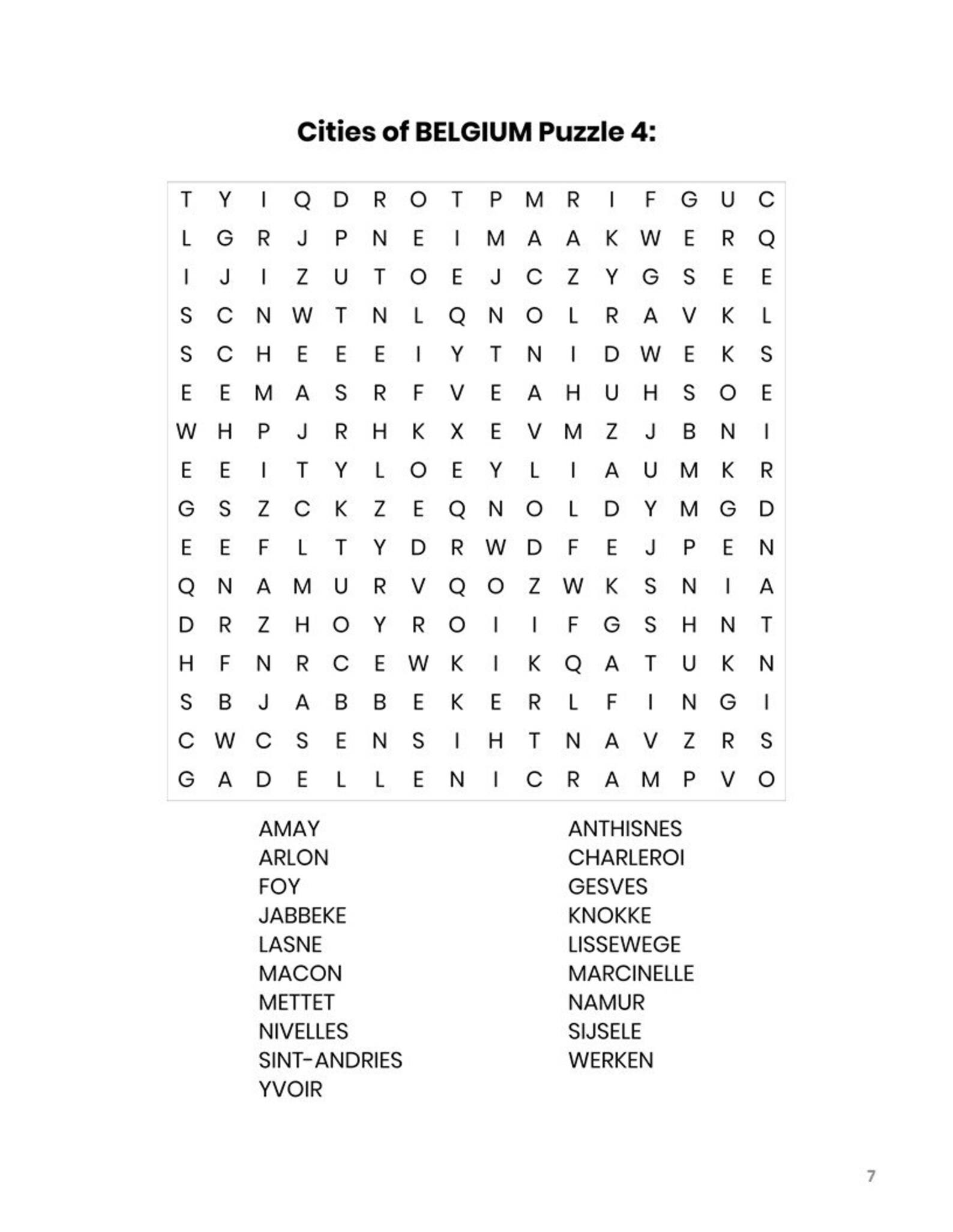 Downloadable Printable Wordsearch Adult Puzzle Book: 180 Puzzles ...