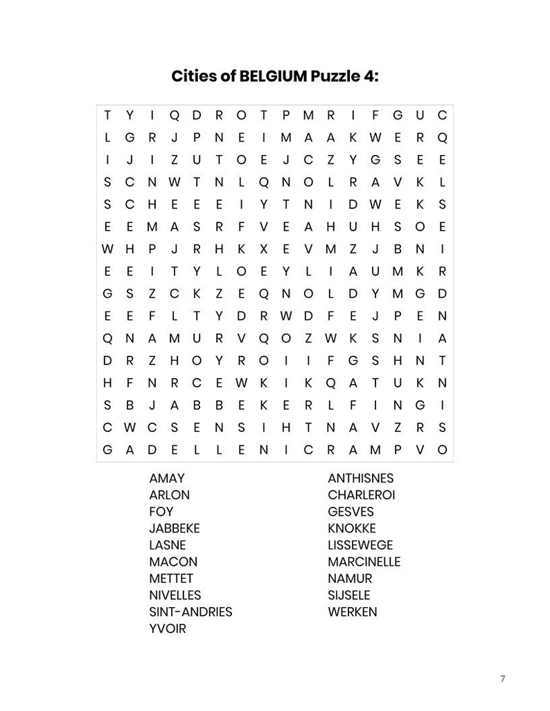 Downloadable Printable Wordsearch Adult Puzzle Book: 180 Puzzles ...