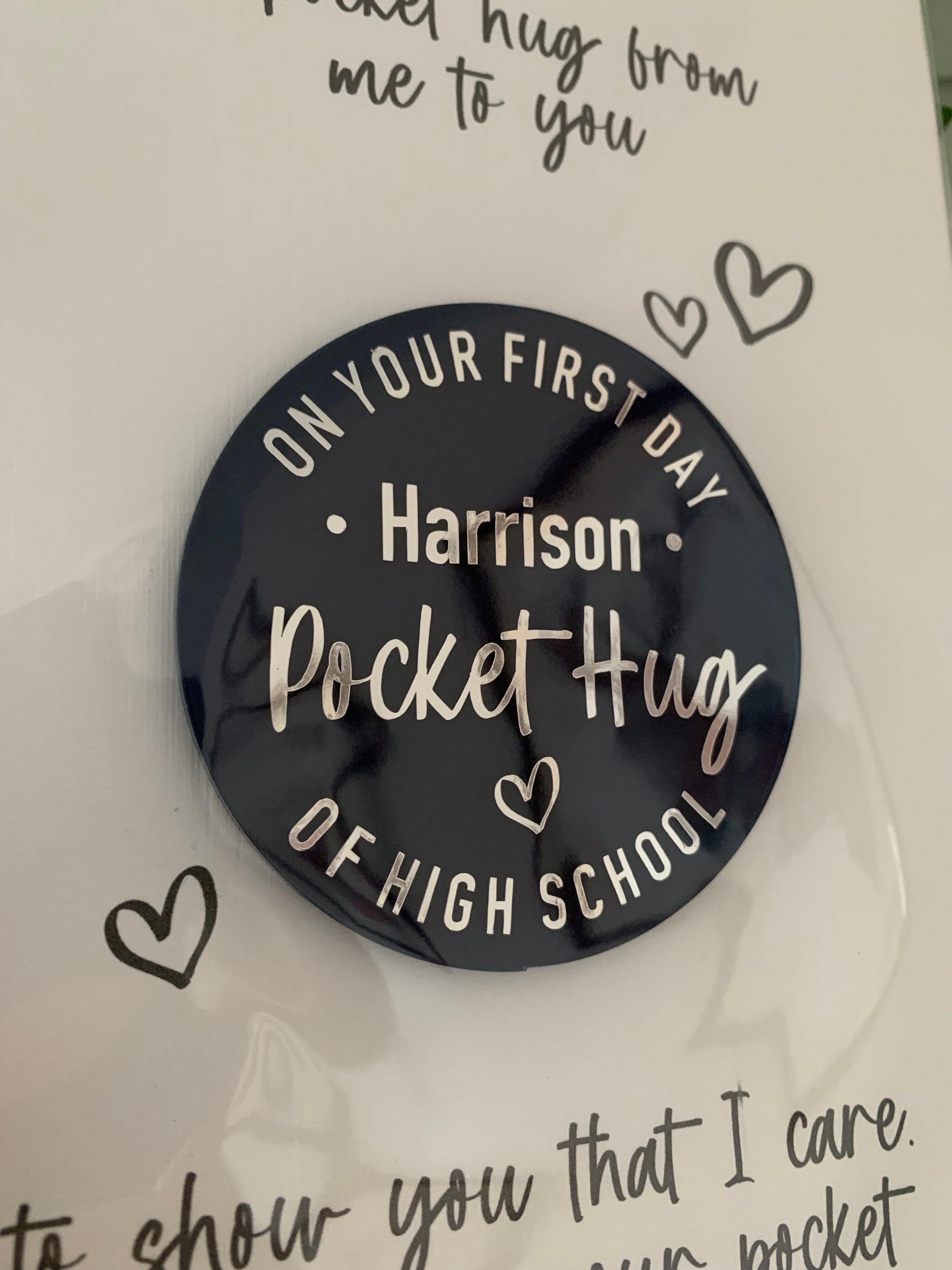 Ficha De Abrazo, Ficha De Amor, Abrazo De Bolsillo De Corazón De Resina