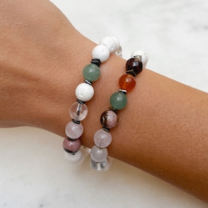 Bracciale per la fertilità definitiva, regalo per la gravidanza, gioielli curativi in cristallo grezzo naturale