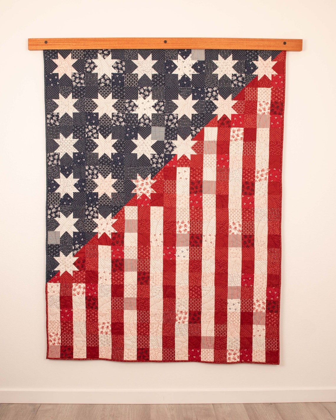 Quilt Hanger Mahogany Wood Tapestry Hanger Quilt Rack Etsy