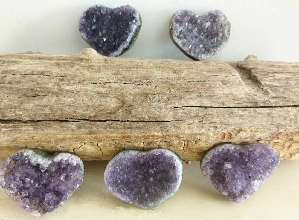 Coeur Druse Améthyste | Origine Brésil -45mm60mm-