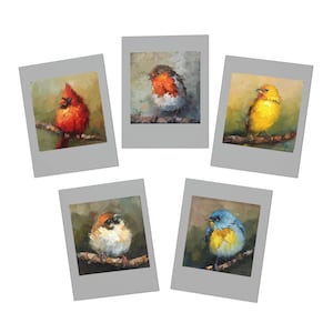 Multi-Design Greeting Cards (5-Pack) designed from original oil paintings by Daiga Dimza