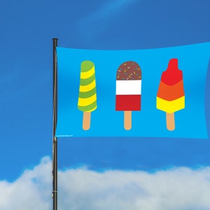 Ice Lollies Fahne im Beutel von Festivology