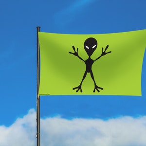 Alien Dude Flag in a Bag by Festivology