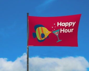 Happy Hour Flag in a bag by Festivology