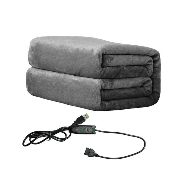 USB Heated Blanket Shawl Electric Heated Shawl Poncho Blanket Portable Heating Blanket