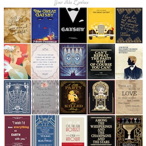 Gatsby Theme Sticker Set Inspired by Erin Condren/Happy Life Planner