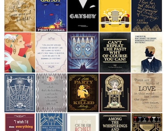 Gatsby Theme Sticker Set Inspired by Erin Condren/Happy Life Planner