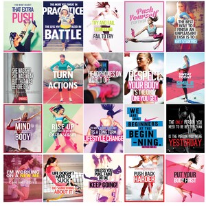 Fitness Motivational Vol. 5 Ensemble d’autocollants inspiré par Erin Condren / Happy Life Planner